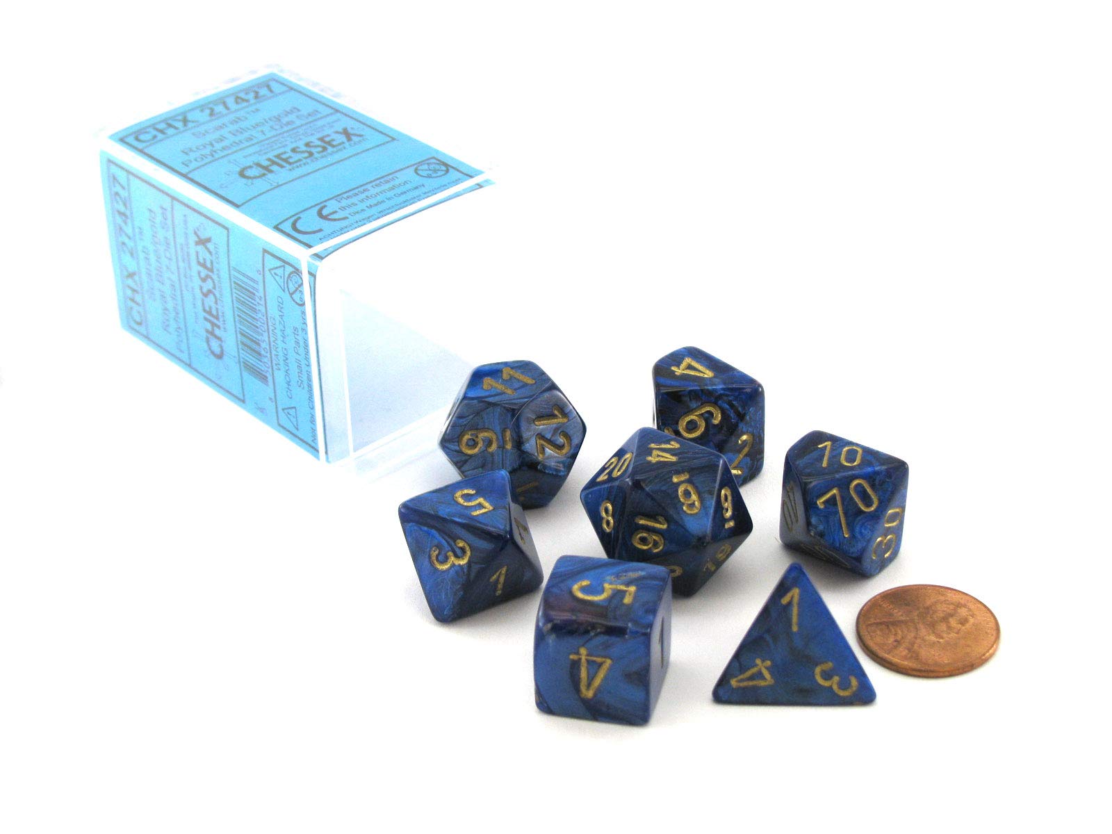 小物 chee Amazon.com: Chessex Polyhedral 7-Die Scarab Dice Set - Royal